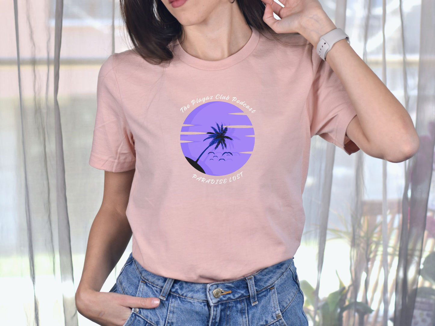 Paradise Lost T-shirt – The Playaz Club Podcast Retro Collection – Tropical Palm Tee
