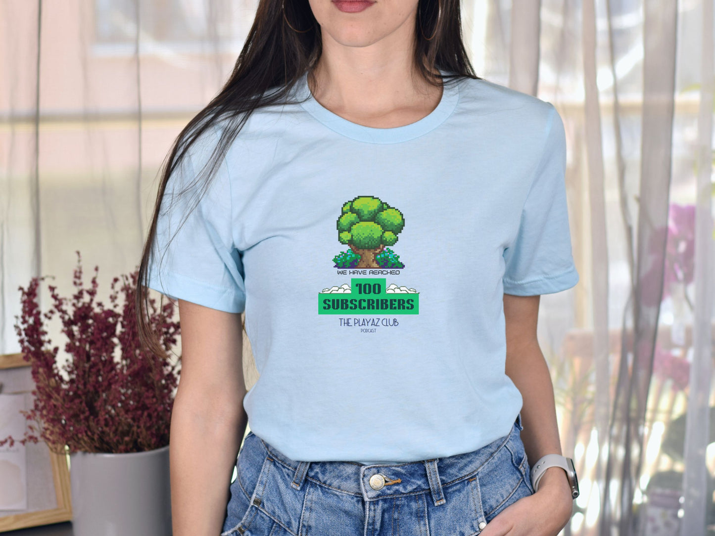 Century Mark T-Shirt – The Playaz Club Podcast Nature Collection – Subscriber Milestone Tee