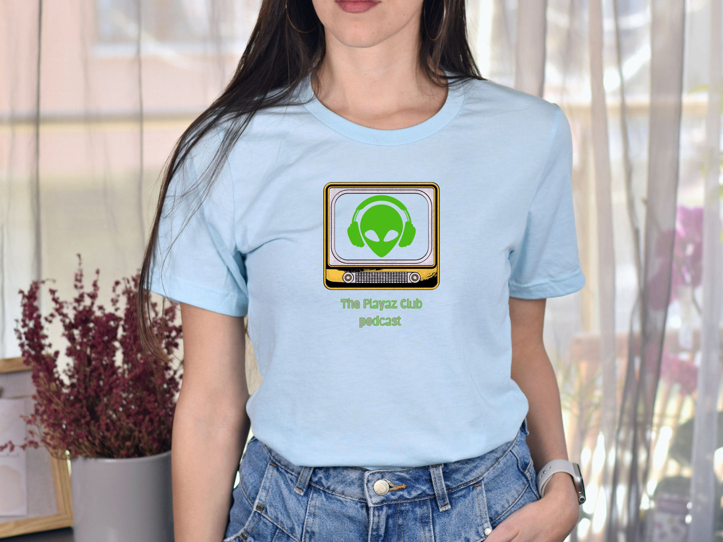 Alien Airwaves T-shirt – The Playaz Club Podcast Studio Tees Collection - Intergalactic Listener Tee