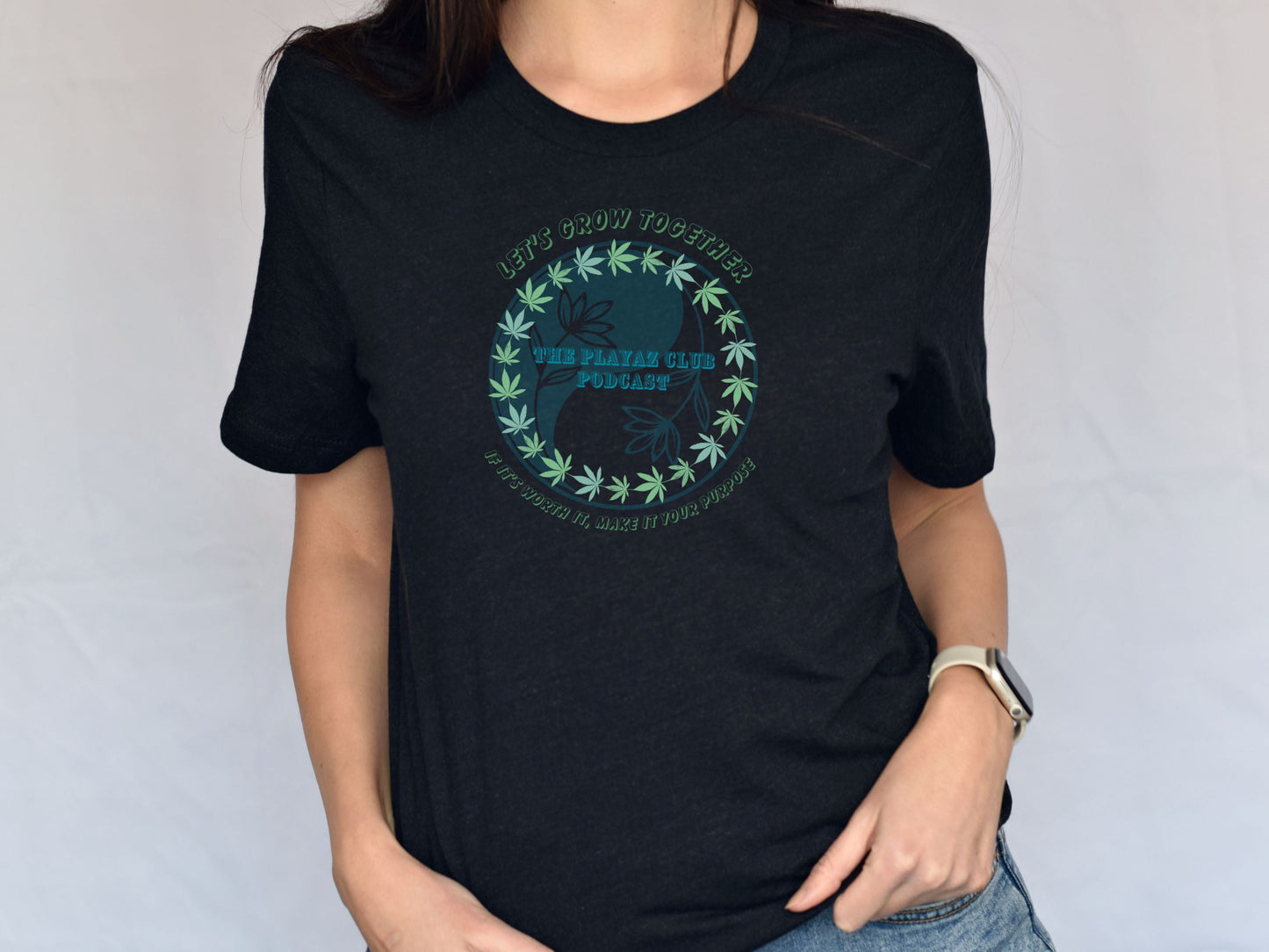 Tranquil Thoughts - The Playaz Club Podcast The Nature collection - 420 Graphic Tee