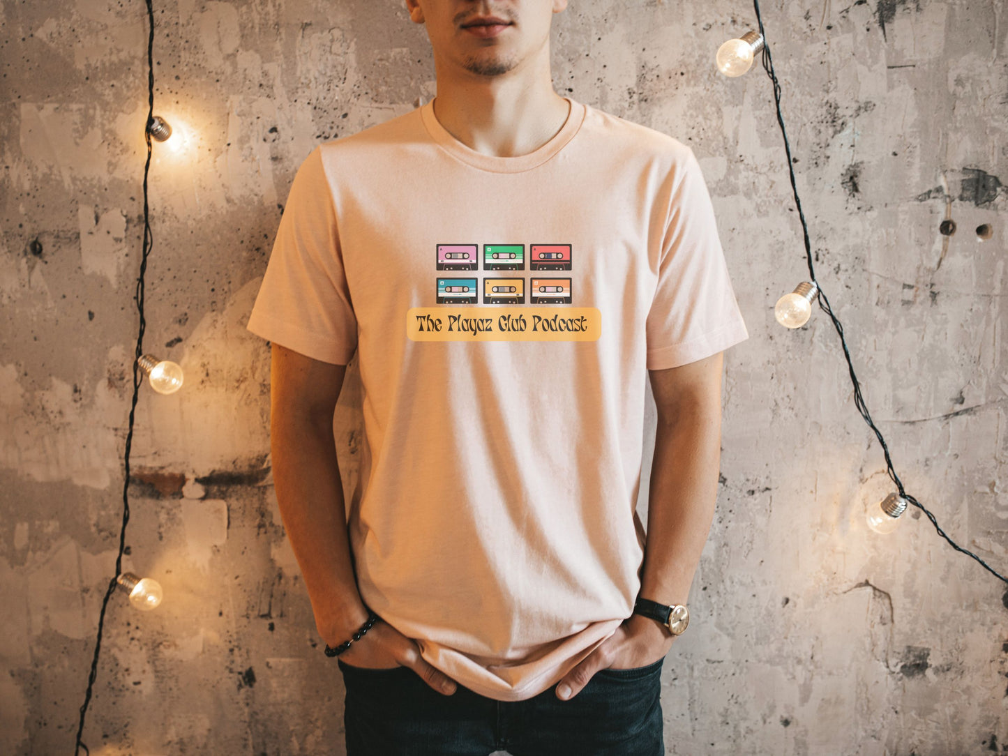 Lost Tapes T-shirt – The Playaz Club Podcast Retro collection – Cassette Vibe