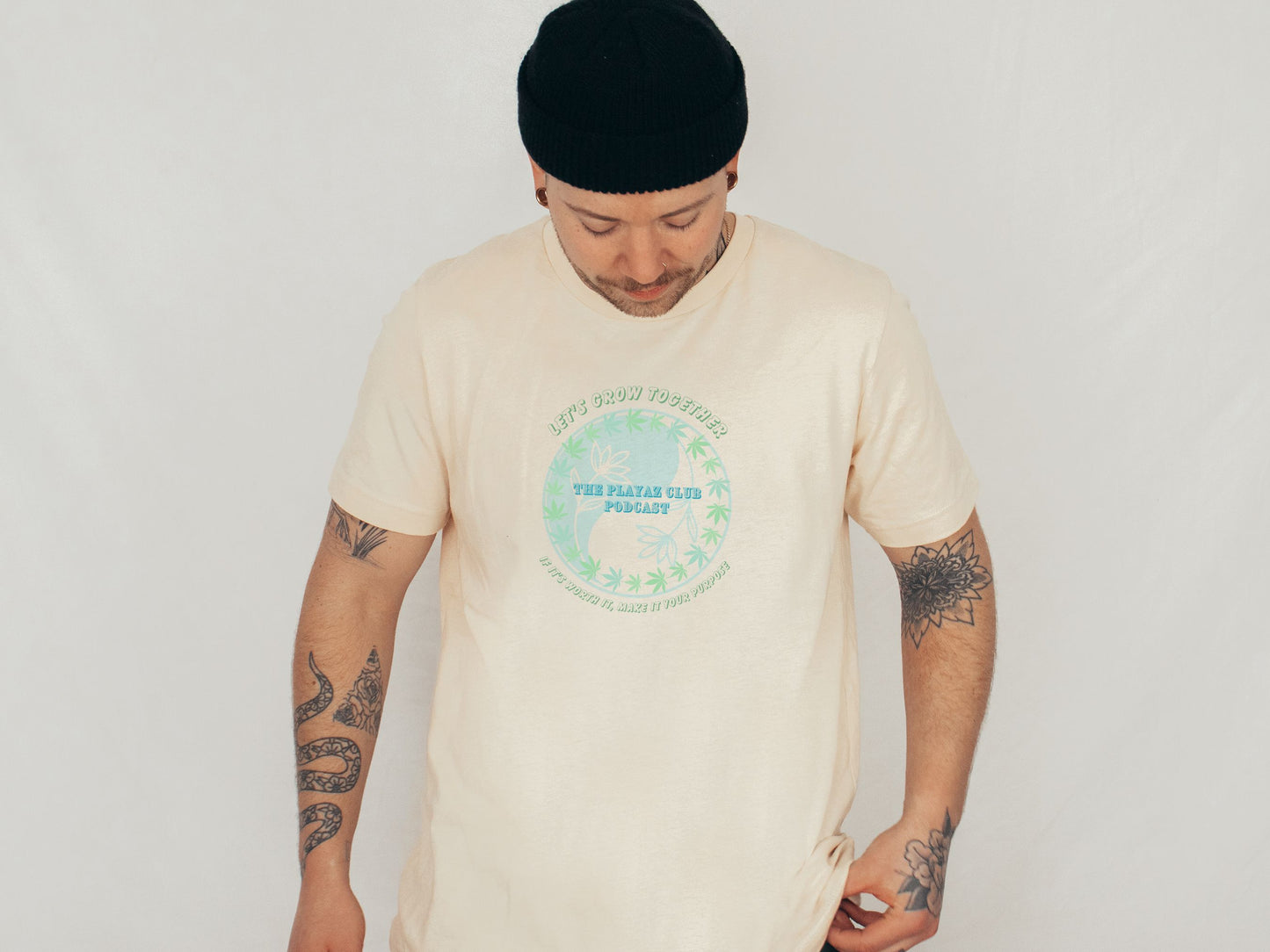 Tranquil Thoughts - The Playaz Club Podcast The Nature collection - 420 Graphic Tee
