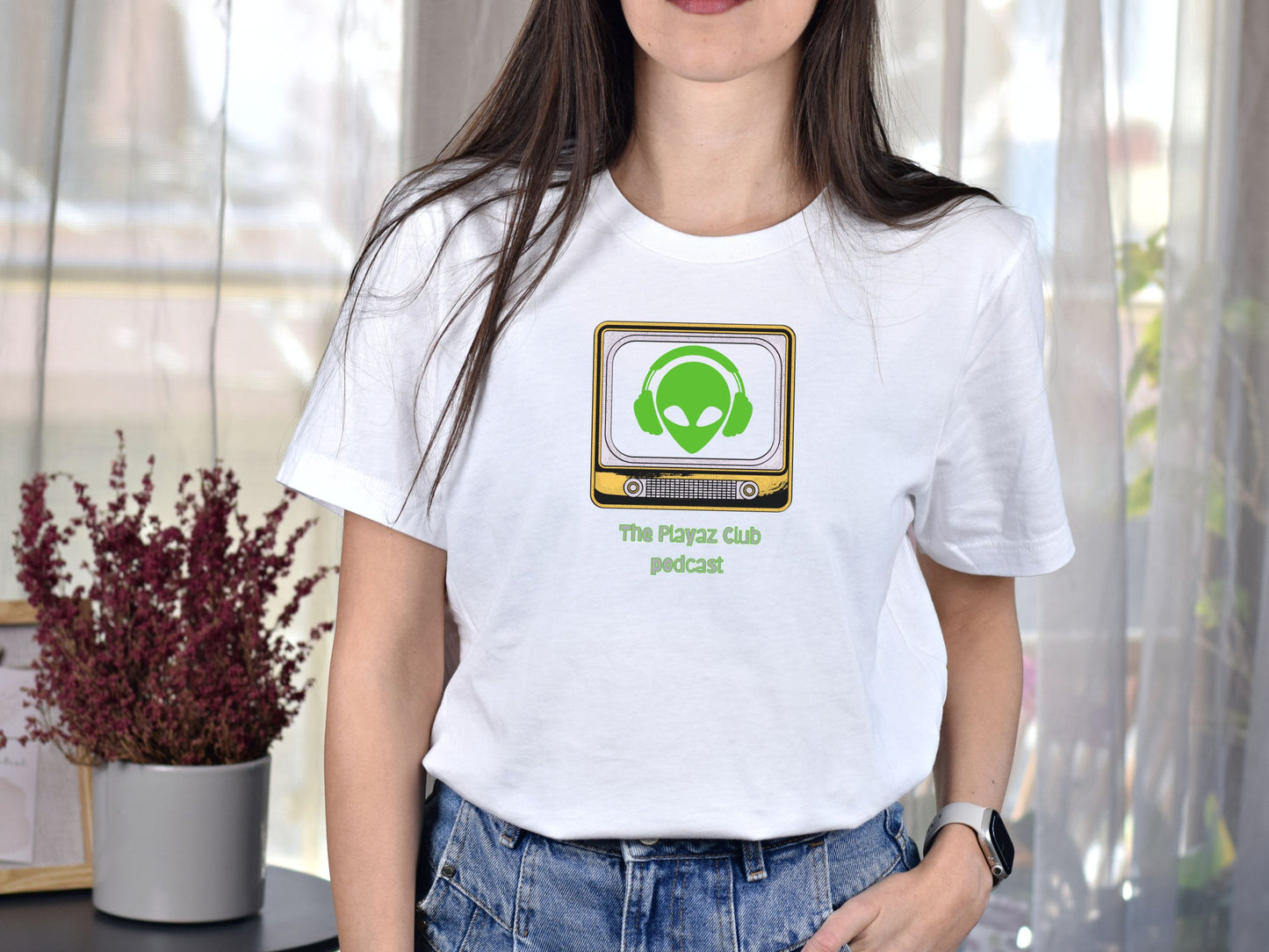 Alien Airwaves T-shirt – The Playaz Club Podcast Studio Tees Collection - Intergalactic Listener Tee