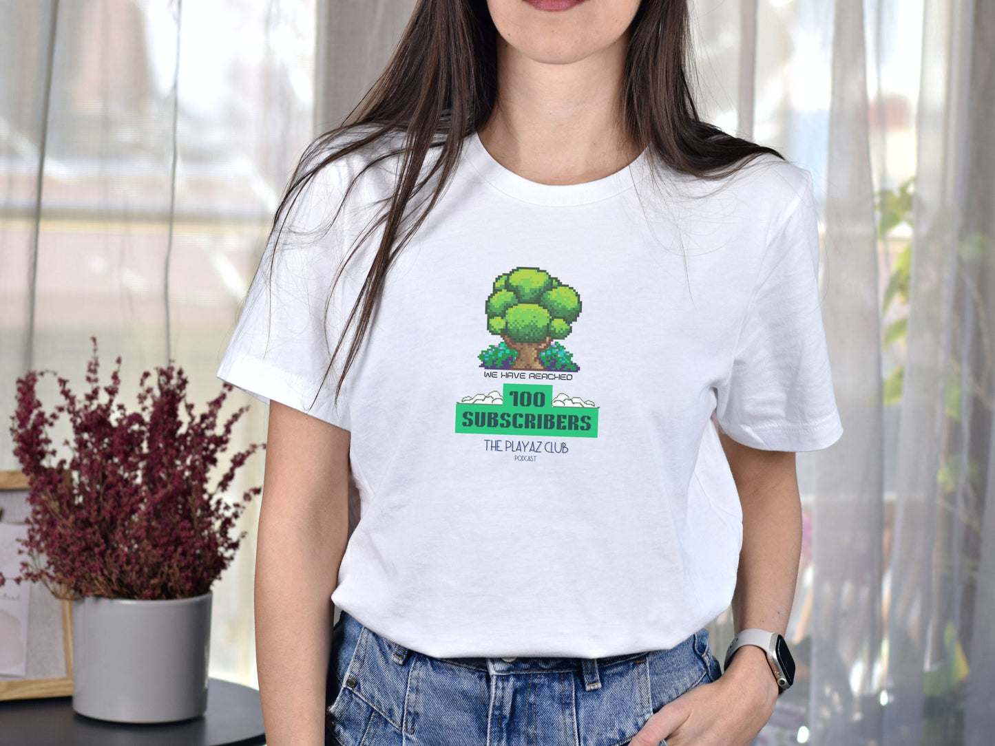 Century Mark T-Shirt – The Playaz Club Podcast Nature Collection – Subscriber Milestone Tee