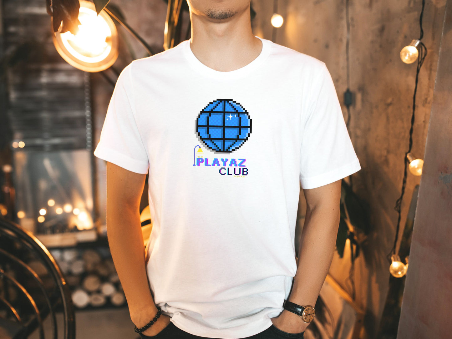 Digital Earthlight T-shirt – The Playaz Club Podcast Retro Collection – Digital Planet Tee