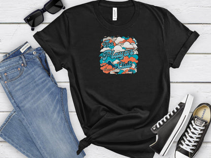 The Playaz Club Podcast Cloudscape T-shirt - Cloud Voyage Tee