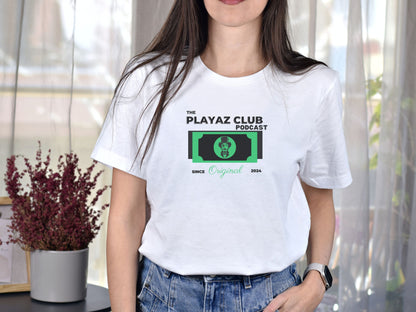 Original Currency Tee – The Playaz Club Podcast Rags To Riches Collection - Stylish Original Dollar Emblem Tee