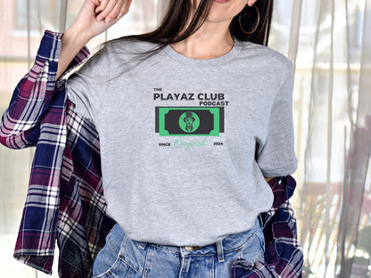 Original Currency Tee – The Playaz Club Podcast Rags To Riches Collection - Stylish Original Dollar Emblem Tee