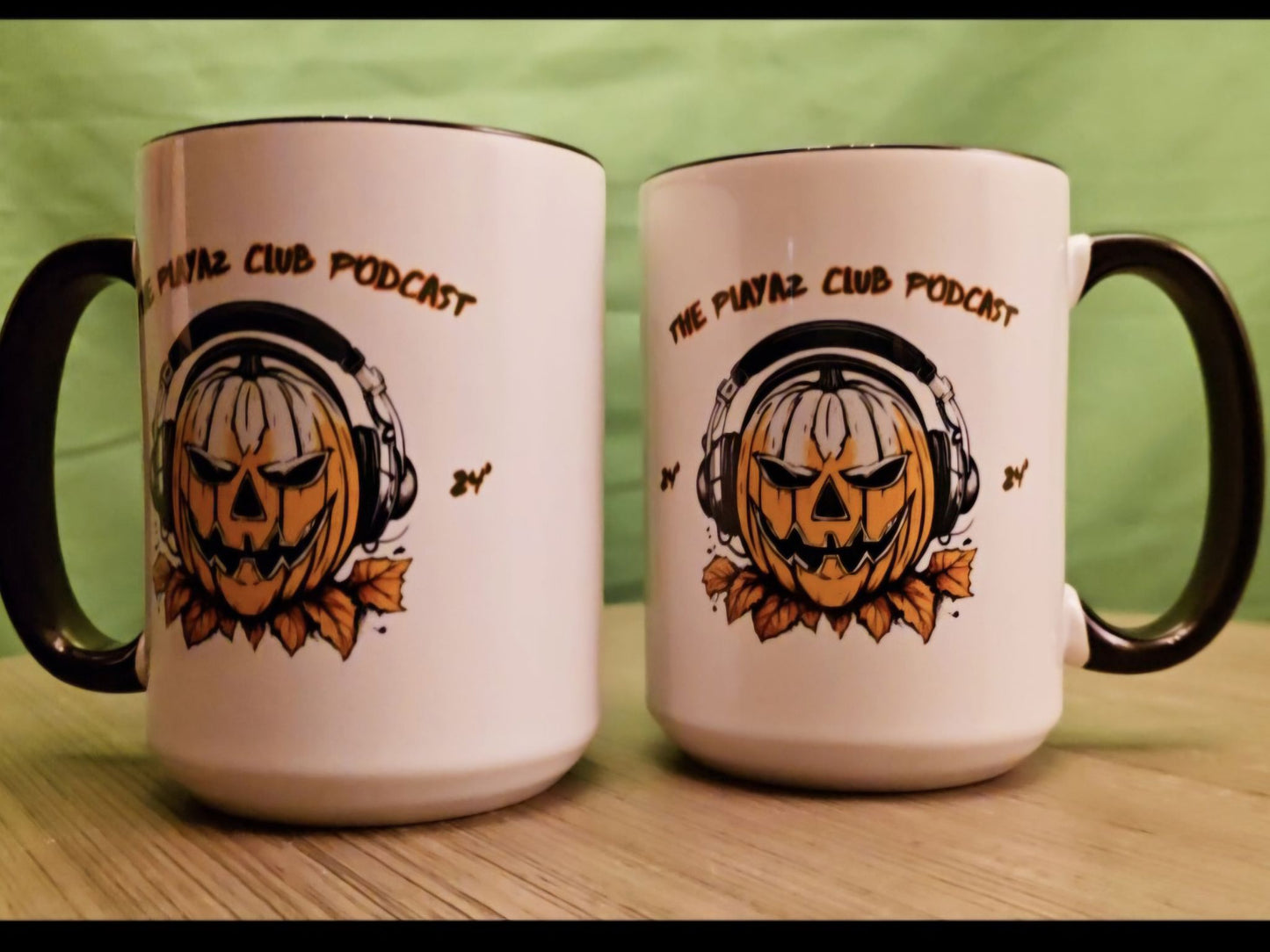 Halloween 2024 The Playaz Club Podcast LIMITED EDITION (1) 15oz Mug