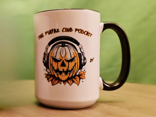 Halloween 2024 The Playaz Club Podcast LIMITED EDITION (1) 15oz Mug