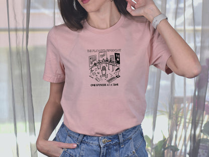 Episode by Episode T-shirt  – The Playaz Club Podcast Studio Tee Collection -  Podcast Progression Tee